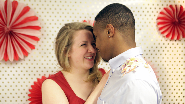 Illustration for article titled This Interracial Couple Is So Beautiful You Won’t Even Care One Of Them Has Coleslaw On His Shoulder